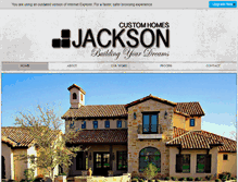 Tablet Screenshot of jacksoncustomhomes.net